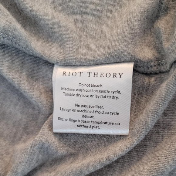 Riot Theory grey sleep set. Size M. NWT. - Picture 7 of 9